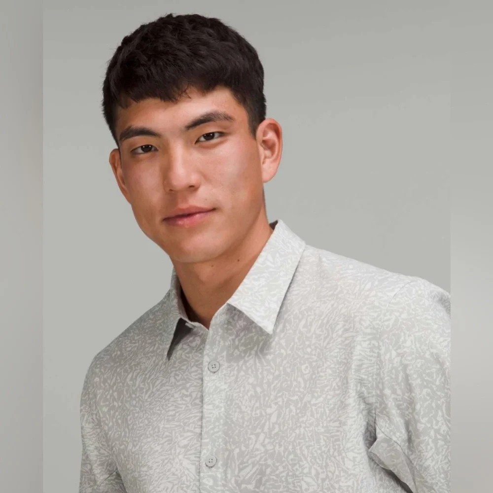 Lululemon | Airing Easy Shirt | Crunch Max Vapor Seal Grey | Men‎ XL - Picture 5 of 10